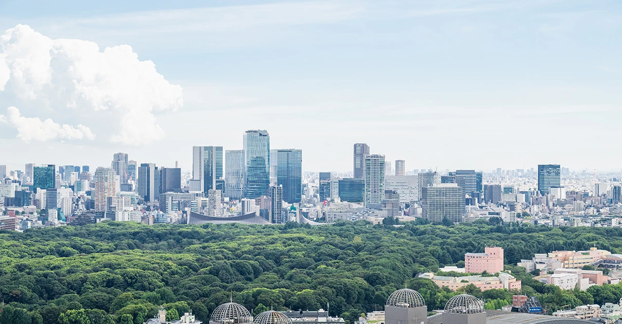 新宿NSビルから見た風景