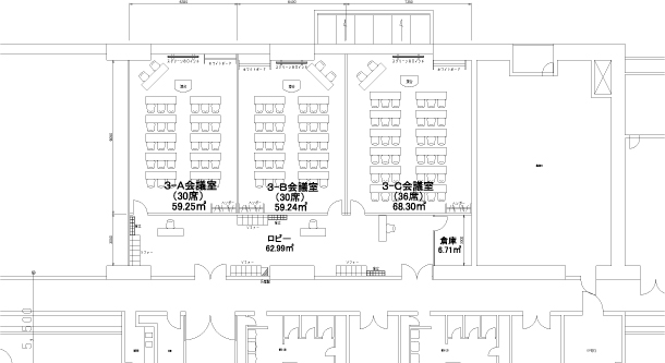 平面図 3階東ブロック