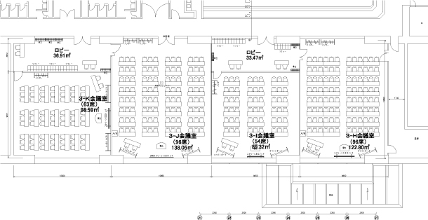 平面図 3階西ブロック